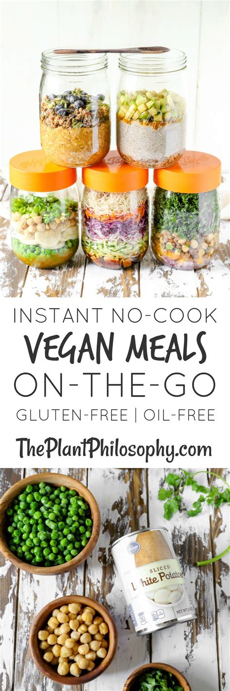 Instant No Cook Vegan Meals On The Go 5 Ways Gluten Free Oil Free Refined Sugar Free
