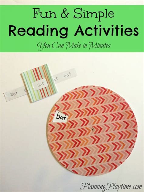 Fun And Easy Reading Activities For Kindergarten Planning Playtime