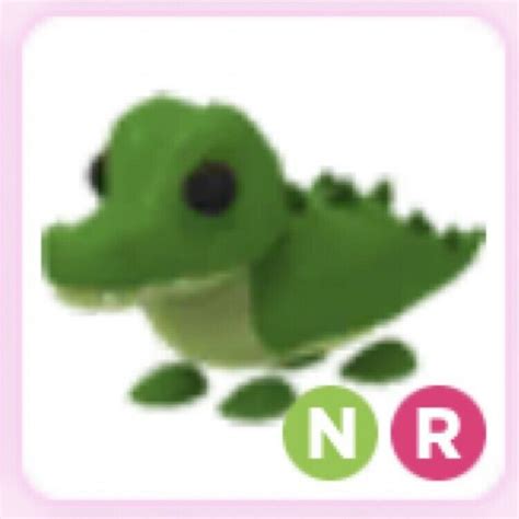 Roblox Adopt Me 4xneon Crocodile 3 Ride And 1 Normal Neon Croc As