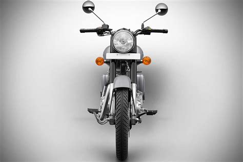 Features chassis, suspension & brake include telescopic fork front suspension, swing arm rear suspension, 130 mm suspension travel(front), tabular body frame. Royal Enfield Classic 350 Gunmetal Grey and Classic 500 ...