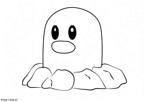 Diglett 6 Coloring Page