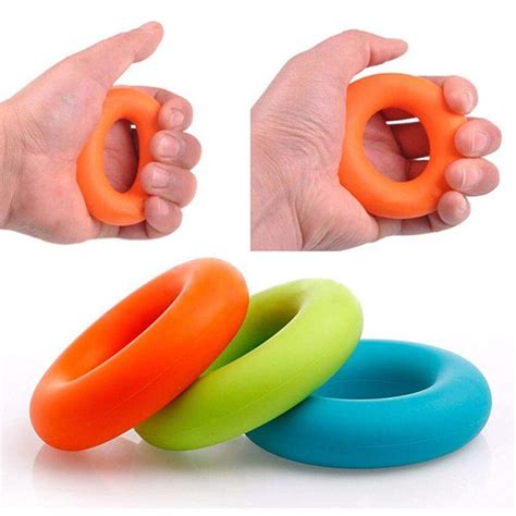 6pcs set silicone hand grip strengthener finger stretcher hand exerciser 3 resistance levels