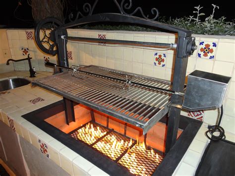 New Grill Designs Bbq Furnace Exterior Double Cast Wrought Iron Wood
