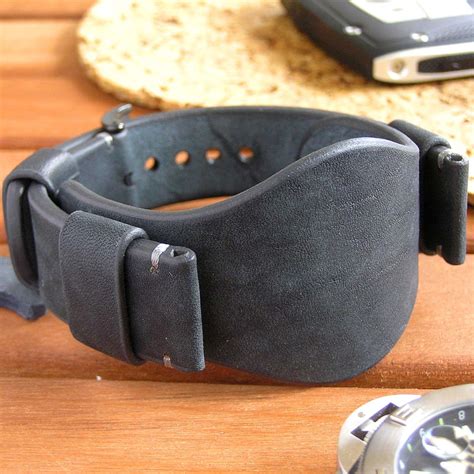 Men Bund Band Vintage Leather Watch Strap Leather Leather Accessories