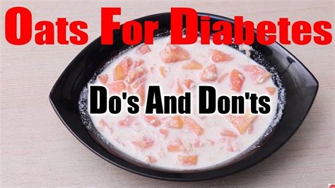 Oatmeal And Diabetes The Dos And Donts Oatmeal Diabetes Food