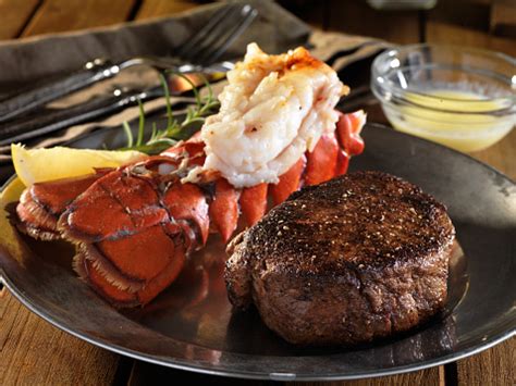 No doubt, you can make this steak and lobster meal at home by diy recipes, but if you want to enjoy the marvelous taste inspired by french to western culinary perfection, then kay's. Filet Mignon Steak With Lobster Tail Surf And Turf Meal Stock Photo - Download Image Now - iStock