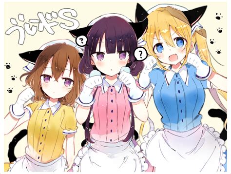 Hinata Kaho Sakuranomiya Maika And Hoshikawa Mafuyu Blend S Drawn