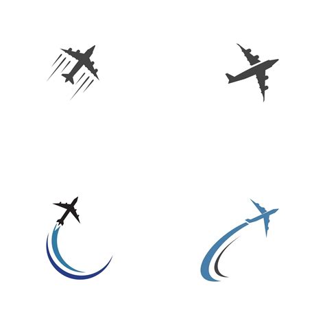 Set Airplane Icon Vector Illustration Design Logo Template 2802046