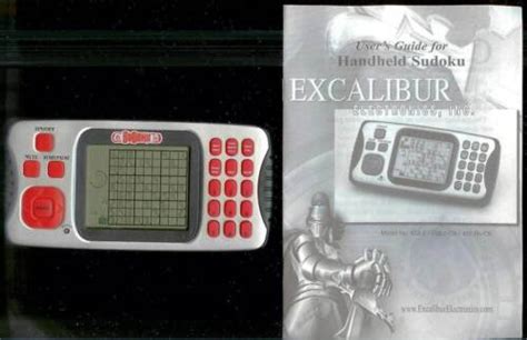 Excalibur Sudoku Electronic Handheld Lcd Pocket Game Toy Puzzle No