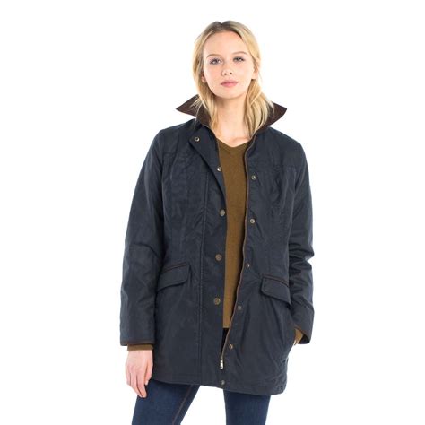 Les parkas & manteaux femme the kooples : Article - Parka longue femme en coton huilé-ciré - Primaloft