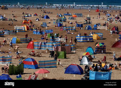 Busy Beach Scene Hi Res Stock Photography And Images Alamy