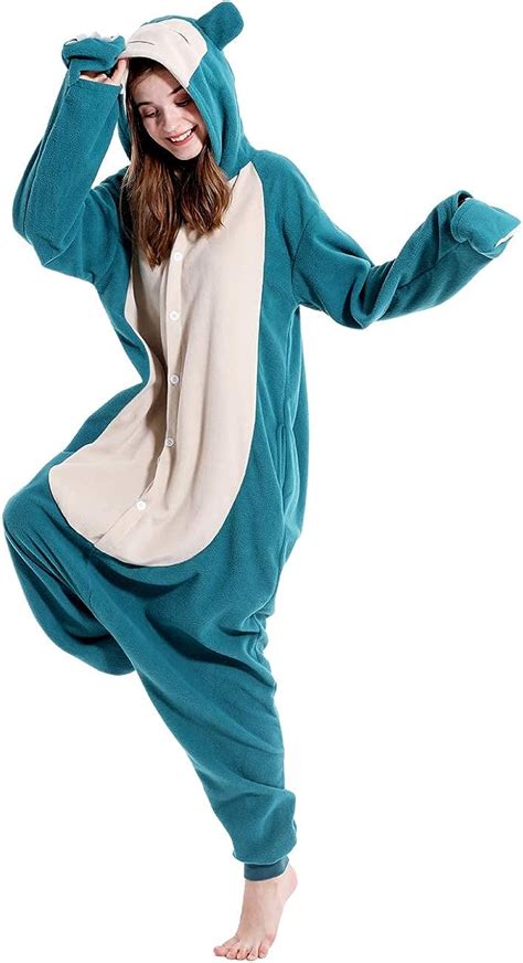 Vavalad Pijama Para Adulto Snorlax Para Cosplay Halloween Navidad