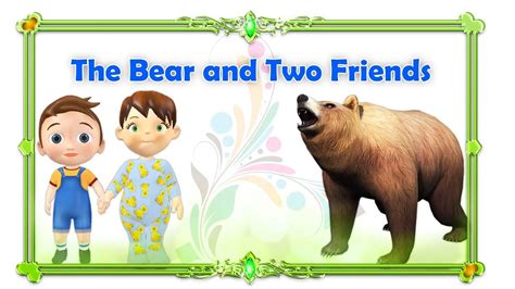 The Bear And Two Friends English Moral Stories Panchatantra Stories
