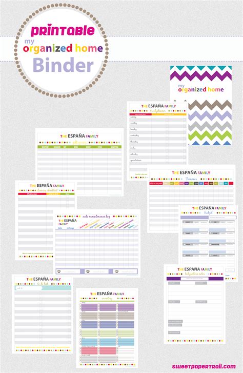 7 Best Images Of Organized Binder And Printable List Free Home