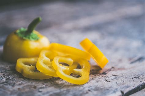 Sliced Yellow Bell Pepper · Free Stock Photo