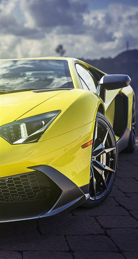 Yellow Lamborghini Aventador Supercar The Iphone Wallpapers
