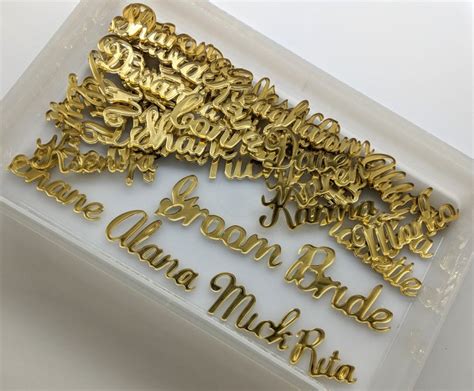 Personalised Laser Cut Names Place Cards Wedding Etsy