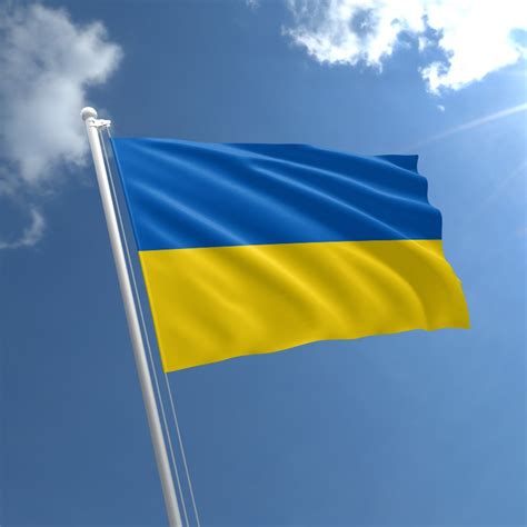 The upper part is colored blue and the lower portion is. Small Ukraine Flag | 3 x 2 ft Ukraine Flag | The Flag Shop