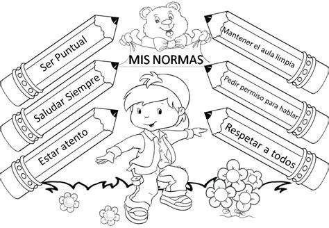 Dibujos Sobre Normas De Convivencia En El Aula Imagui