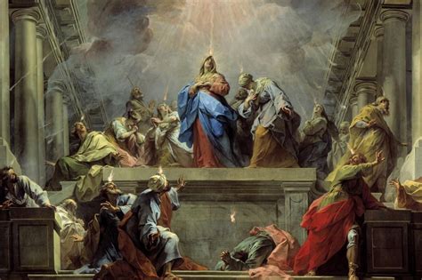 Pentecost Bible Painting Of Descent Of The Holy Spirit Upon The