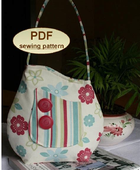 100% free dressmaking and sewing patterns. Sewing pattern to make the Sophia Bag - PDF pattern INSTANT DOWNLOAD