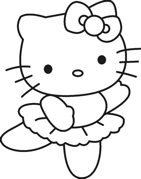 Contoh Gambar Mewarnai Hello Kitty Pulp