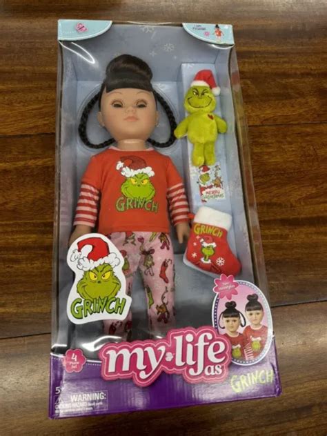 My Life As Grinch Sleepover Poseable Doll Brunette Cindy Lou Who New Htf 3500 Picclick