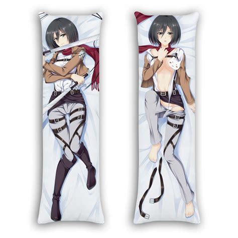Aot Mikasa Ackerman Body Pillow Cover Anime Ts Idea For Otaku Girl