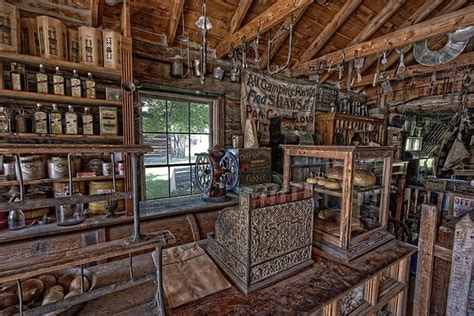 Counter Of Old West General Store Montana In 2019 Old West Decor