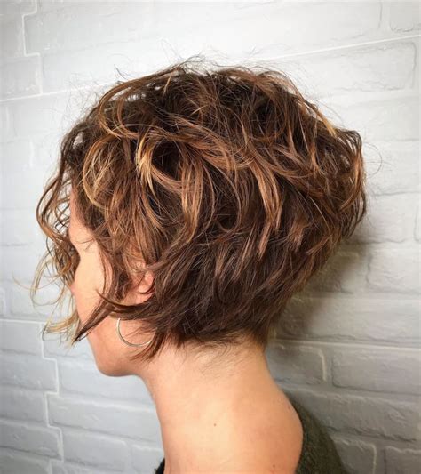 Concave Bob Hairstyles Bobbed Hairstyles With Fringe Short Curly