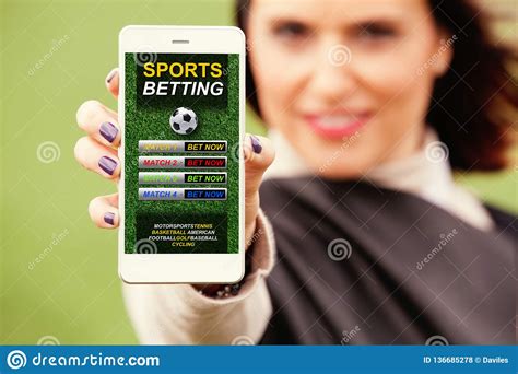 Please note that some mobile operating systems (android) do not allow real money gambling apps to be before you download a betting app you should register an account with the bookie so you can get whatever new player bonus offer (if any) is offered. Sports Betting App In A Mobile Phone Screen. Stock Photo ...