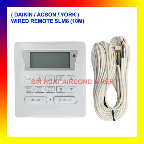 Daikin Acson York Wired Remote Slm M Wired Controller Aircond