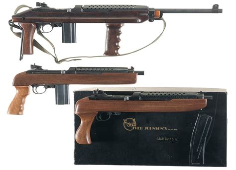 Three Semi Automatic Firearms A Iver Johnson M1 Carbine With