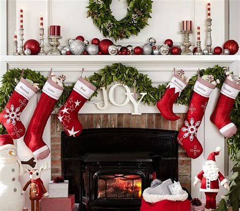 Popular Christmas Fireplace Mantel Decorations That You Like Magzhouse