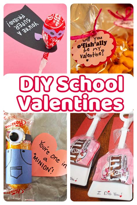 Have fun and a romantic valentine's day. DIY School Valentine Cards for Classmates and Teachers ...