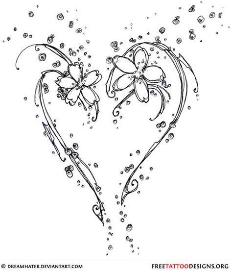 For women, a pink magnolia flower plays well with her aura, whereas a lavender tattoo is a purple, green combination design, which significantly is a sign of purity and ultimate silence that feeds the soul and keeps it. Flowers Tattoos Design: Heart Tattoos Design