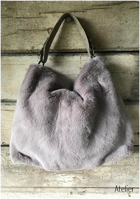 Soft Faux Fur Bag With Shoulder And Cross Body Straps Also Available
