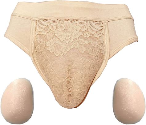 Ajusen Fake Vagina Panty With Silicone Hip Butter Lifter Fake Pussy For