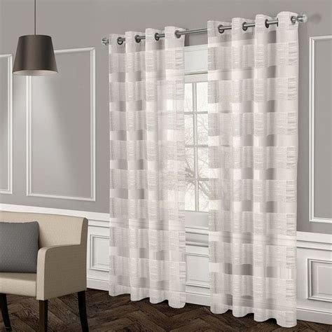 « use arrow keys < > to view the next page swipe photos to view the next page. Exclusive Home 2-pack Michel Textured Sheer Curtains ($54 ...