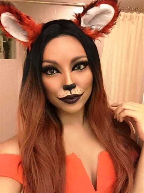20 Fox Halloween Makeup Ideas For Women Flawssy Fox Makeup Halloween Halloween Makeup Looks