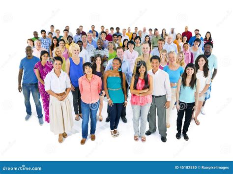 Large Multi Ethnic Group Of People Stock Photo Image Of Happiness