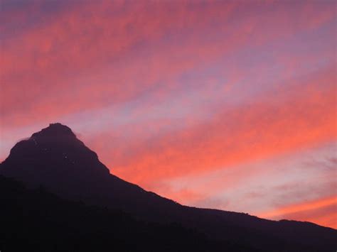 Adams Peak At Sunset Photo