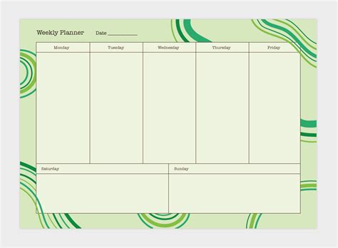 Printable Aesthetic Weekly Planner