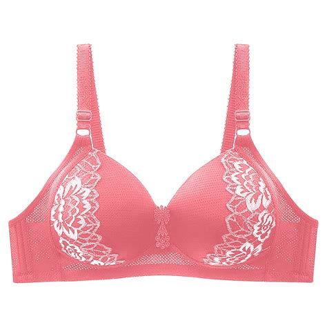 Womens Plus Size Bra Lace Comfort Cotton Bralette Push Up Wireless Support Lingerie Full