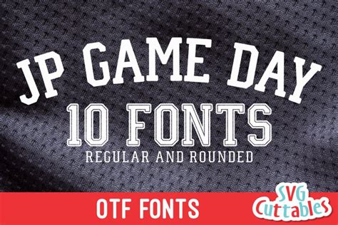 Jp Game Day Athletic Font Collegiate Font