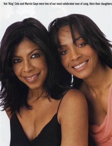 Natalie Cole Nat King Coles Daughter And Nona Gaye Marvin Gayes