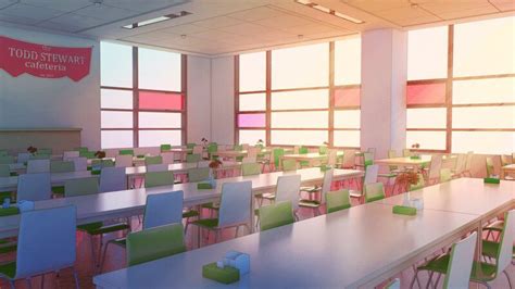 Artstation School Cafeteria Kfc ~ Rasel Cafeteria Anime