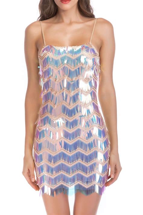 Wholesale Hot Club Sexy Bodycon Mini Sequin Dresses In Dresses From