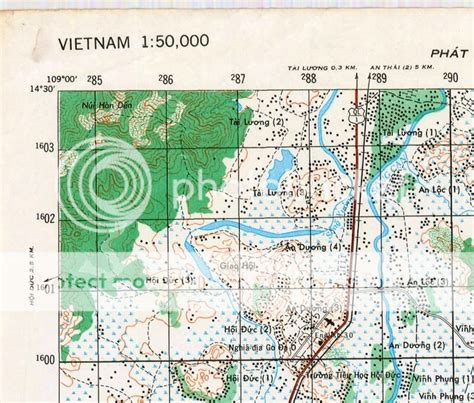 1969 Di An Vietnam Map Map