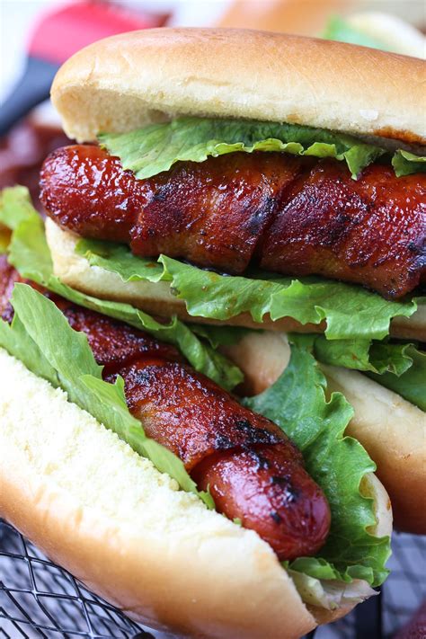 Bacon Wrapped Hot Dogs | Mantitlement